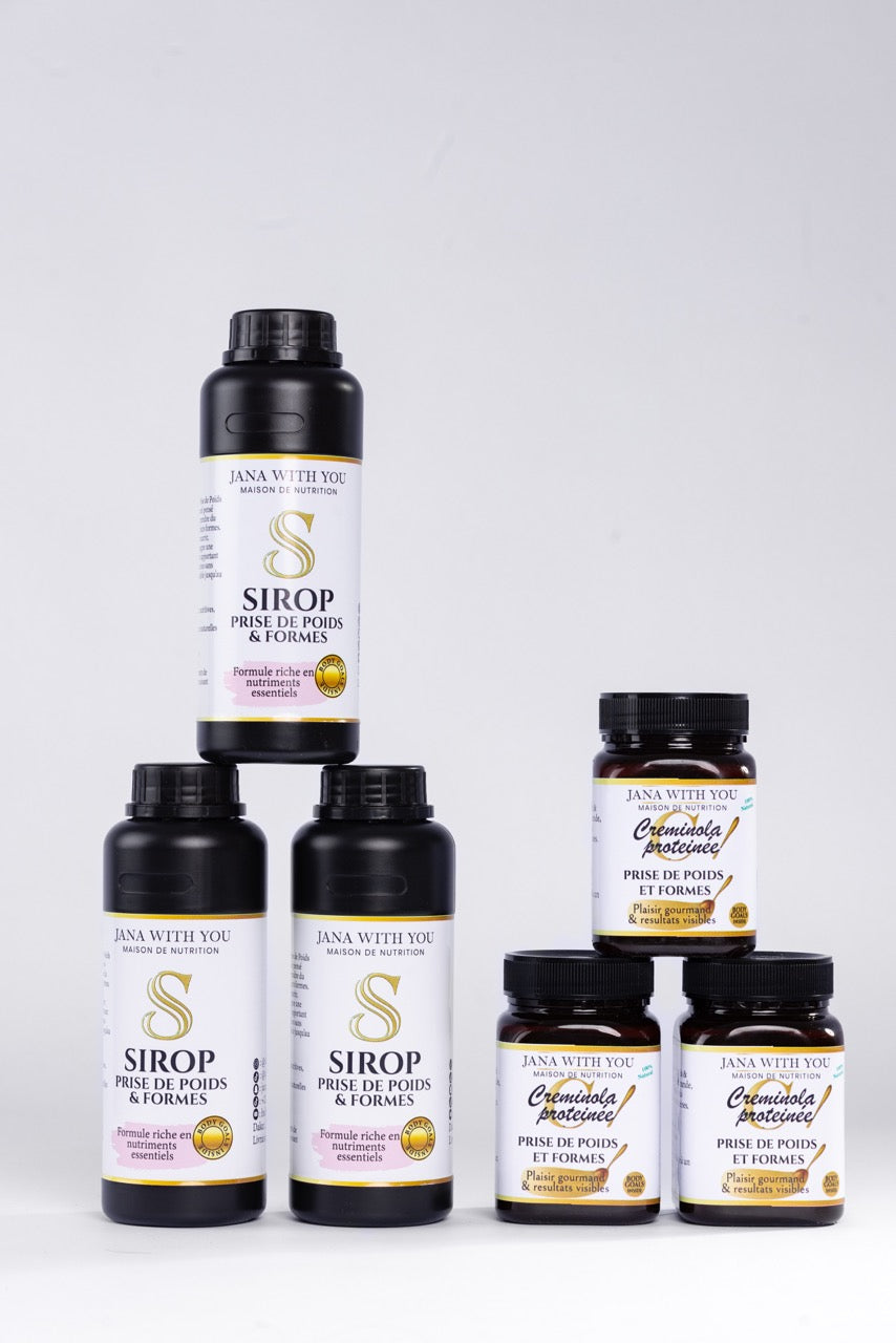 Pack double trio S-C prise de poids et formes