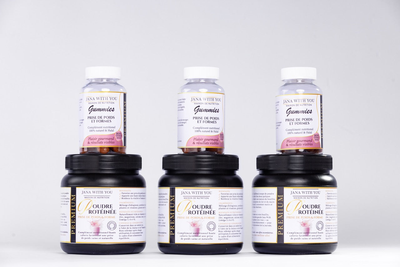 Pack double trio Golden - prise de poids et formes