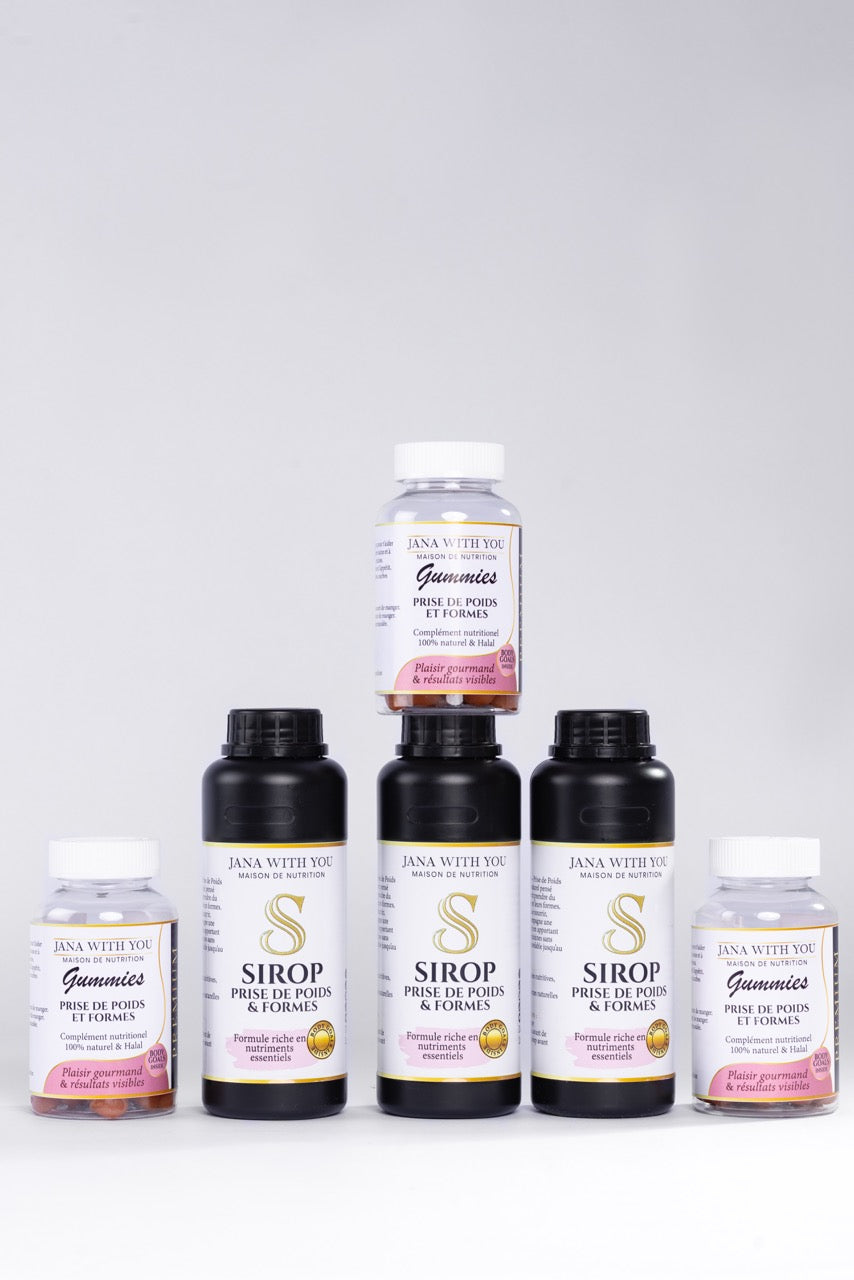 Pack double trio S-G prise de poids et formes