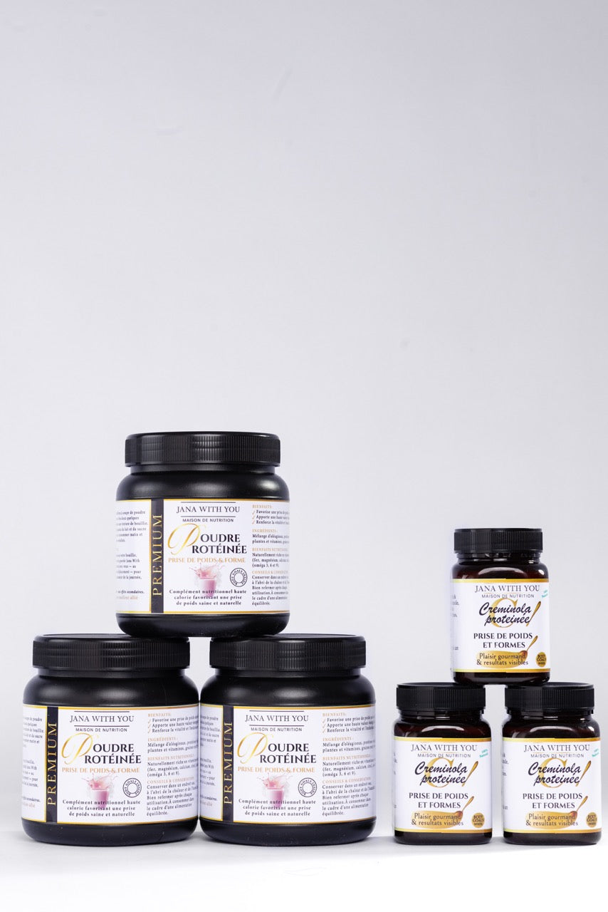Pack double trio P-C prise de poids et formes