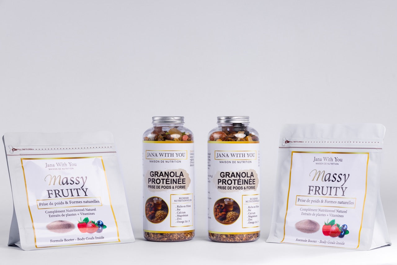 Duo granola prise de poids et formes (2en 1) + Mass fruity