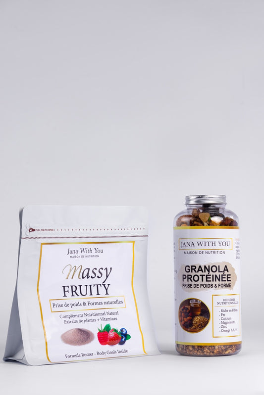 Granola prise de poids et formes (2en 1) + Mass fruity